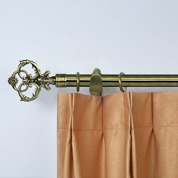 28mm Metal Antique Brass Curtain Rod - Image 3