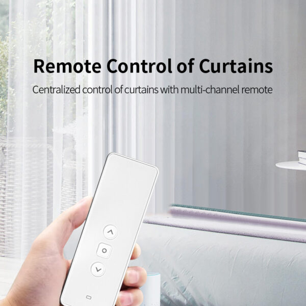 Motorized Curtain Rods with Remote