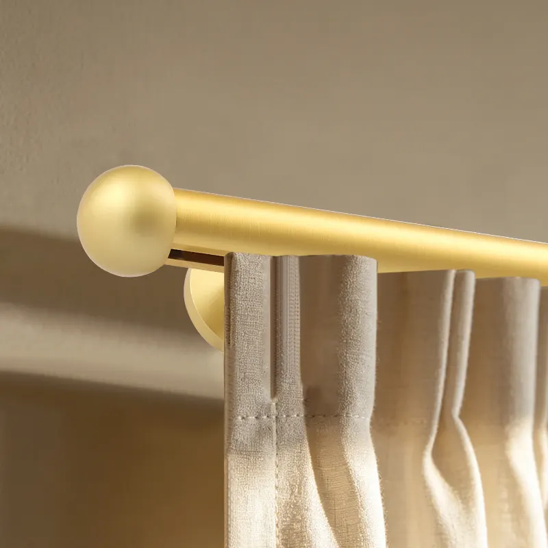 Classic Ball Finial Traverse Curtain Rod (Inner Track)
