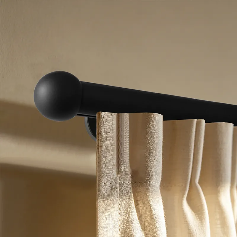 Classic Ball Finial Traverse Curtain Rod (Inner Track)