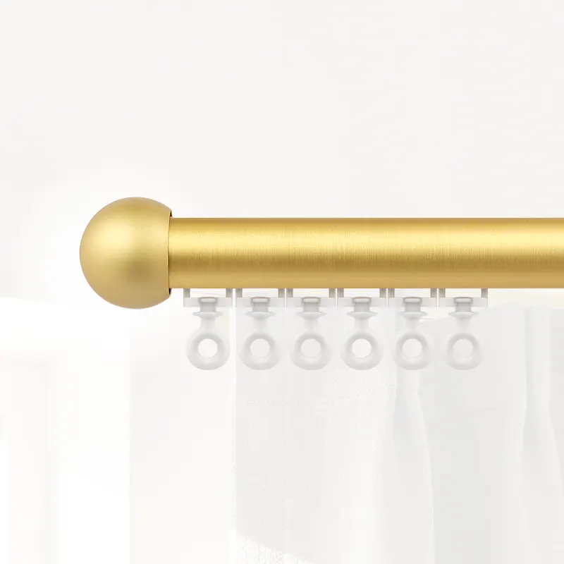 Classic Ball Finial Traverse Curtain Rod (Inner Track)